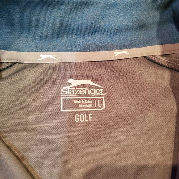 Slazenger Golf Blue Quarter-Zip Pullover Men’s Large - Picture 4 of 6
